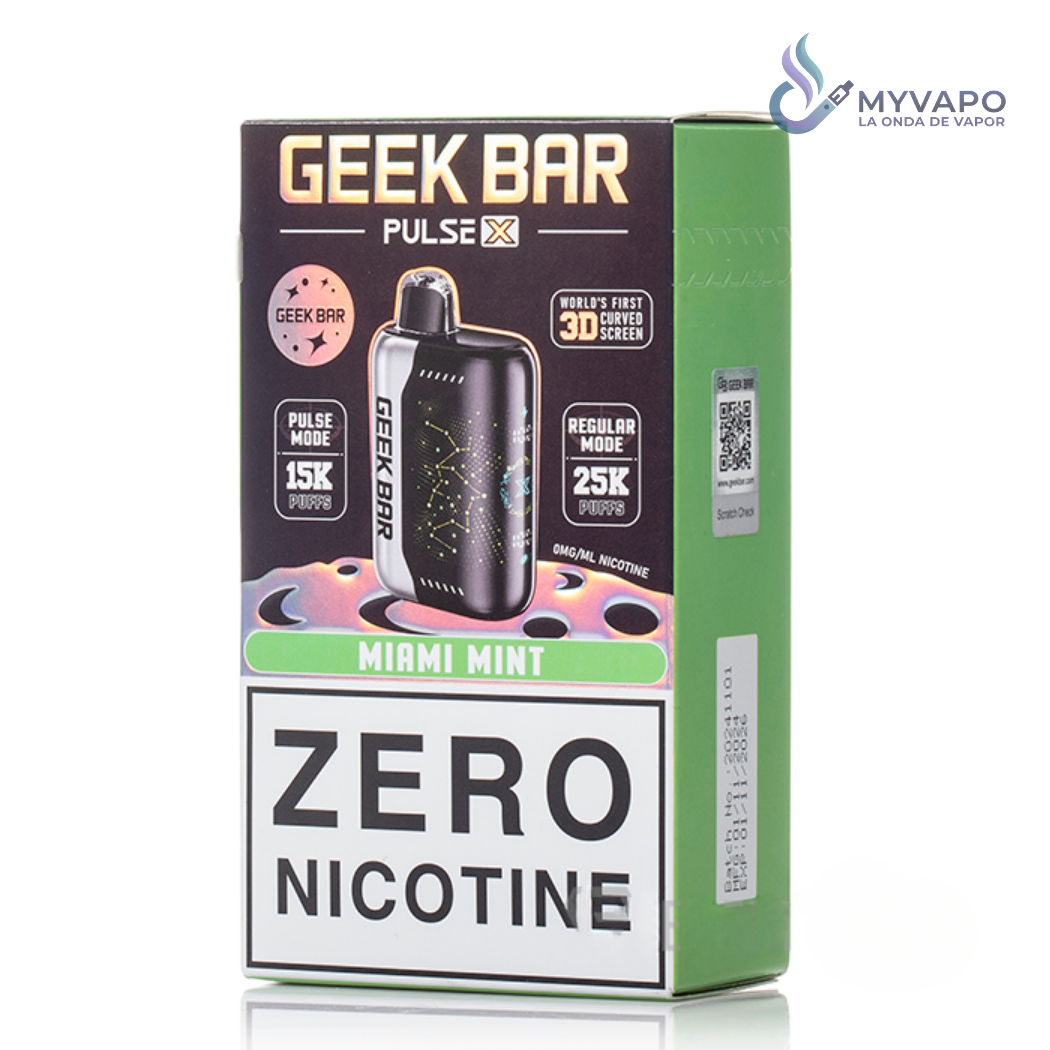 Geek Bar Pulse X 25K 0% Nicotina – Vape Desechable Sin Nicotina | MYVAPO